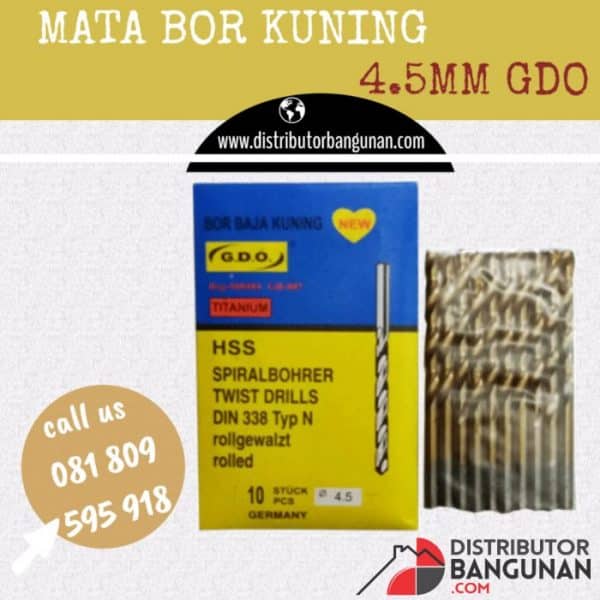 Mata Bor Kuning 4,5mm "GDO" (94)