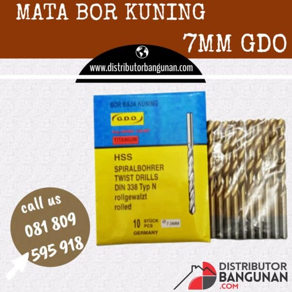 Mata Bor Kuning 7mm "GDO" (94)