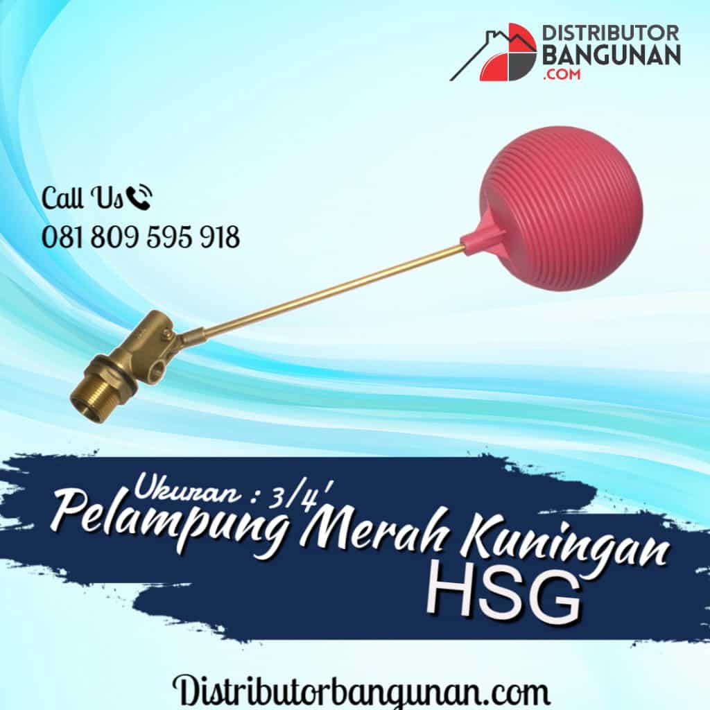 PELAMPUNG 3per4 Merah Kuningan HSG