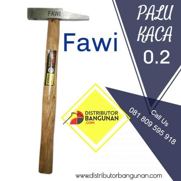Palu Kaca 0,2 Gagang Kayu KURA (144)
