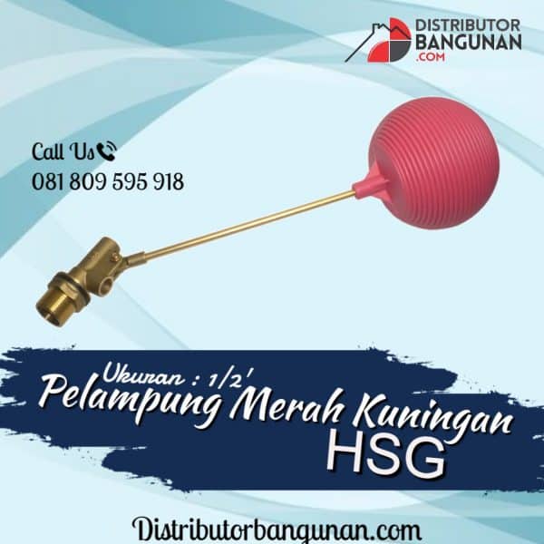 PELAMPUNG 1/2 Merah Kuningan "HSG" (40)