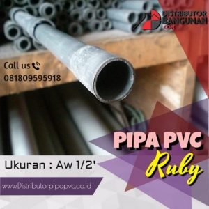Pipa PVC AW 1per2 Abu RUBI