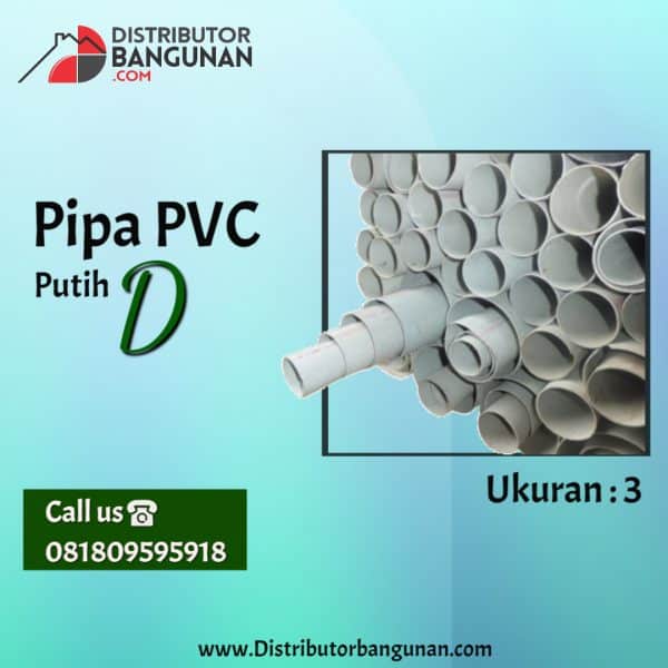Pipa PVC D 3' "WAVIN" Putih