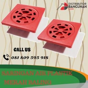 SARINGAN AIR PLASTIK MERAH BALING