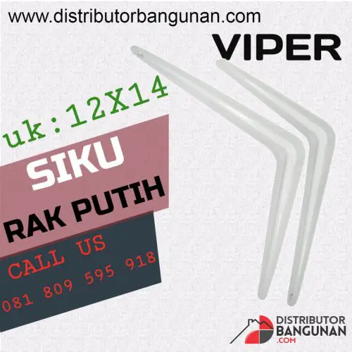 Siku Rak 12x14 Putih "VIPER"