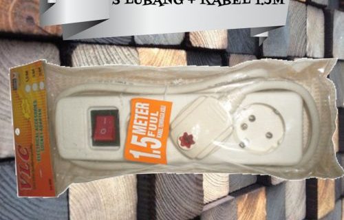 Stop kontak 3 Lbg + KBL 1,5M “VLC”