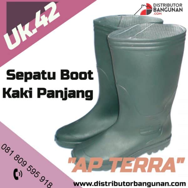 Sepatu Boot Kaki Panjang uk.42 Green "AP TERRA" (136)