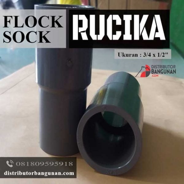 Flock Sock 3/4 x 1/2 RUCIKA (22 & Hal belakang bagian fitting)