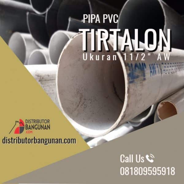 Pipa PVC AW 1 1/2' Putih "TIRTALON" (14-18)