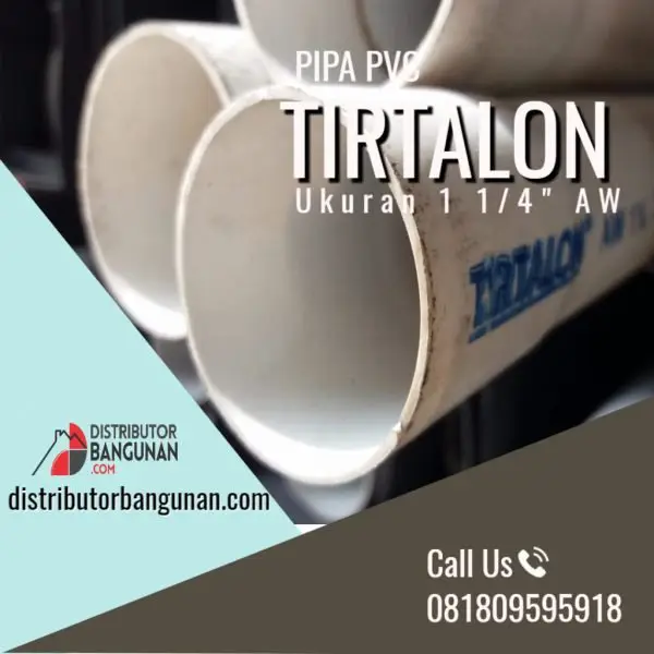 Pipa PVC AW 1 1/4' Putih "TIRTALON" (14-18)