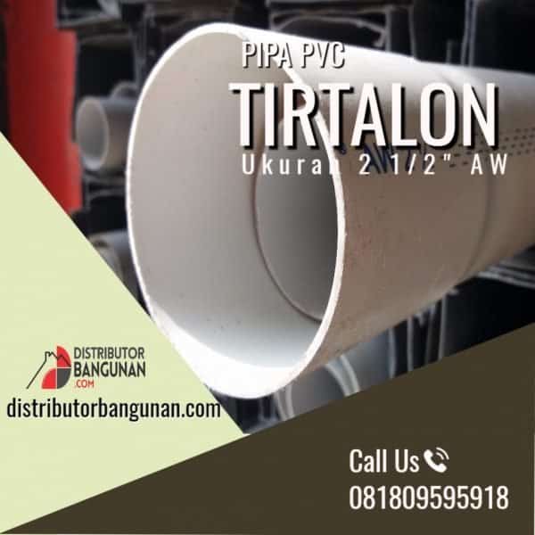 Pipa PVC AW 2 1/2' Putih "TIRTALON" (14-18)