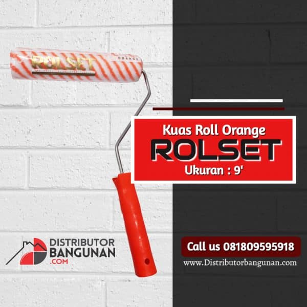 Kuas Roll Orange "ROLSET" 9'