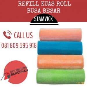 REFILL KUAS ROLL BUSA BESAR STAMVICK