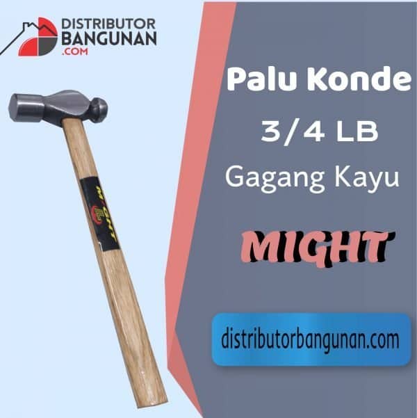 Palu Konde 3/4 Lb Gagang Kayu MIGHT