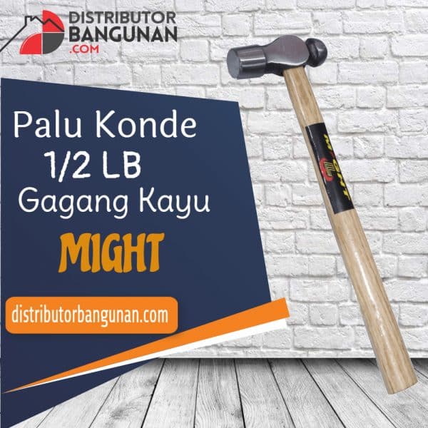 Palu Konde 1/2 Lb Gagang Kayu MIGHT