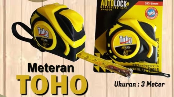 Meteran 3M Karet Yellow Colour “TOHO” (148)