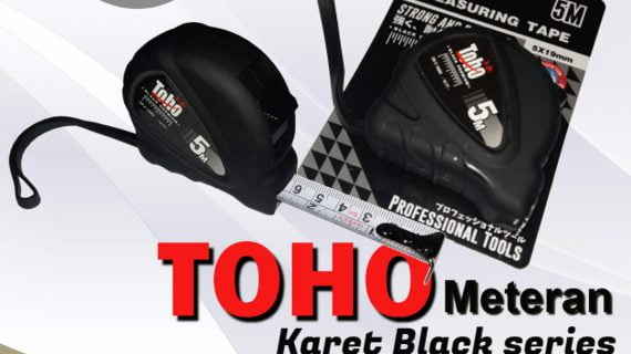 Meteran 5M Karet Black Series “TOHO”