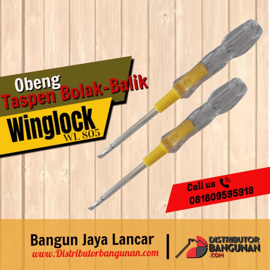 Obeng+Tespen bolak balik "WINGLOCK" WL-805 (189) 1 ObengTespen bb WINGLOCK WL 805