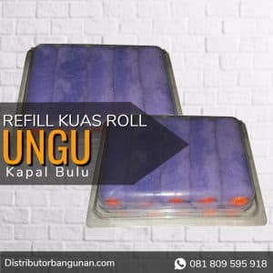 Refill Kuas Roll Kapal Bulu UNGU
