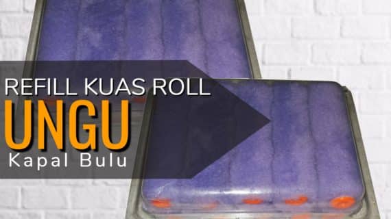 Refill Kuas Roll Kapal Bulu “UNGU”