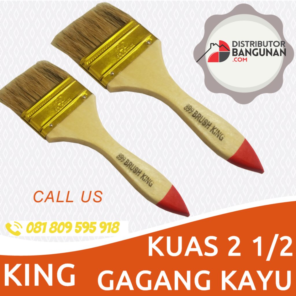 KUAS 2 1PER2 GG KAYU KING