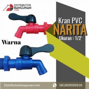 Kran PVC 1per2 Warna NARITA