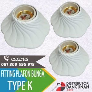 Fitting Plafon Bunga Type K