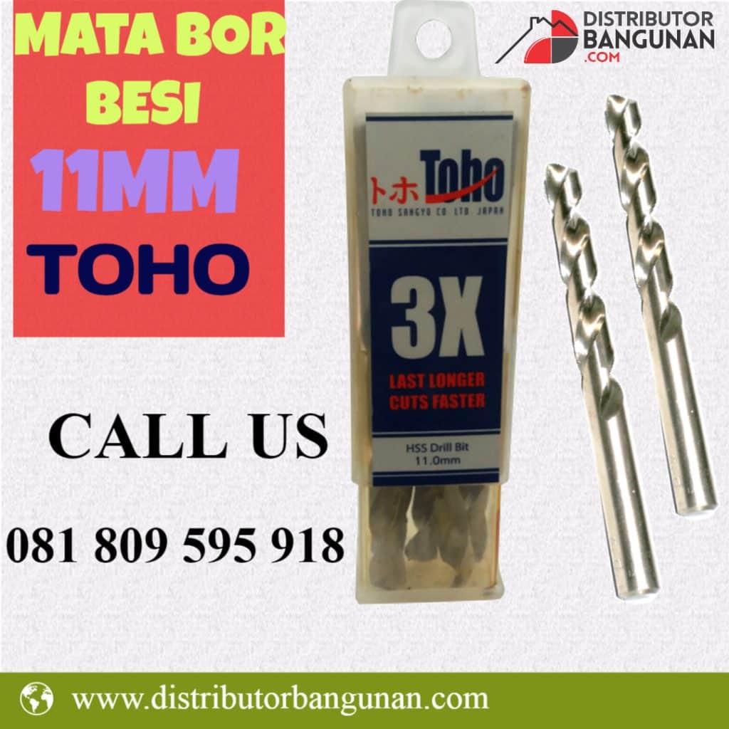 Mata Bor Besi 11mm "TOHO" 1 MATA BOR BESI TOHO 11MM