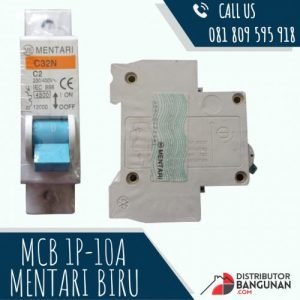 MCB 1P-10A MENTARI BIRU