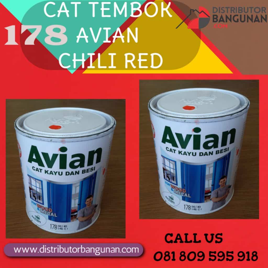 CAT TEMBOK AVIAN 178 CHILI RED