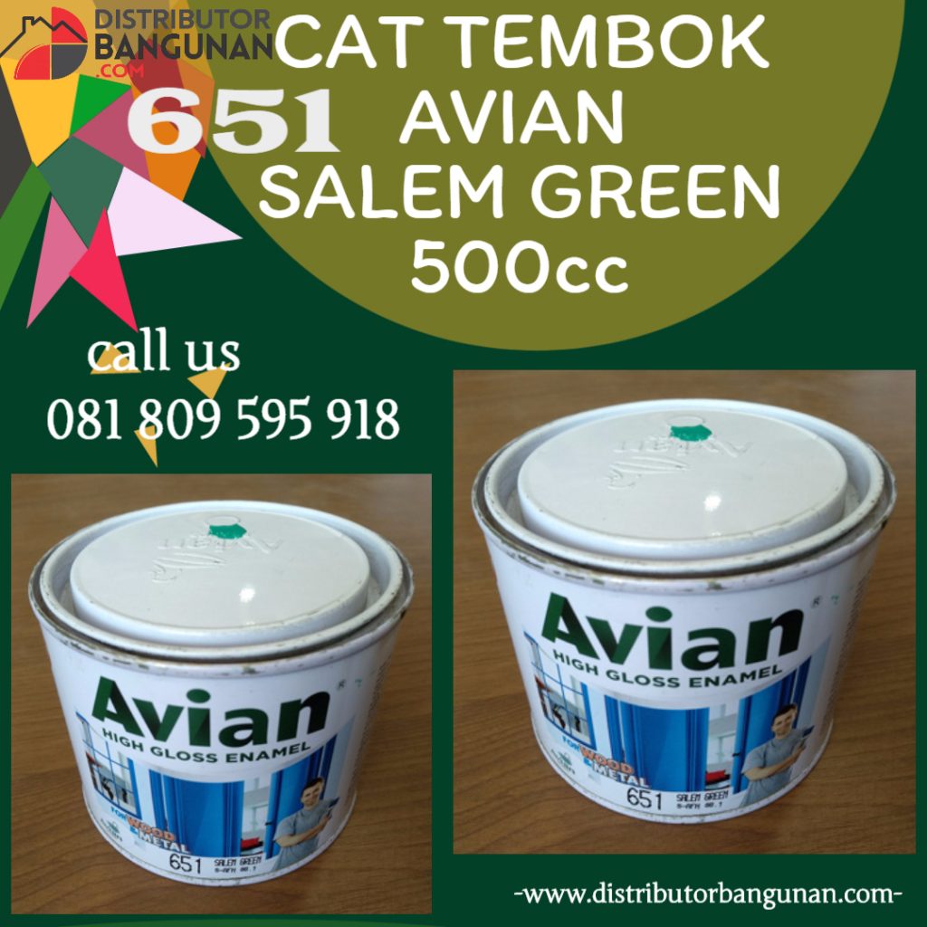 CAT TEMBOK AVIAN 651 SALEM GREEN 500CC