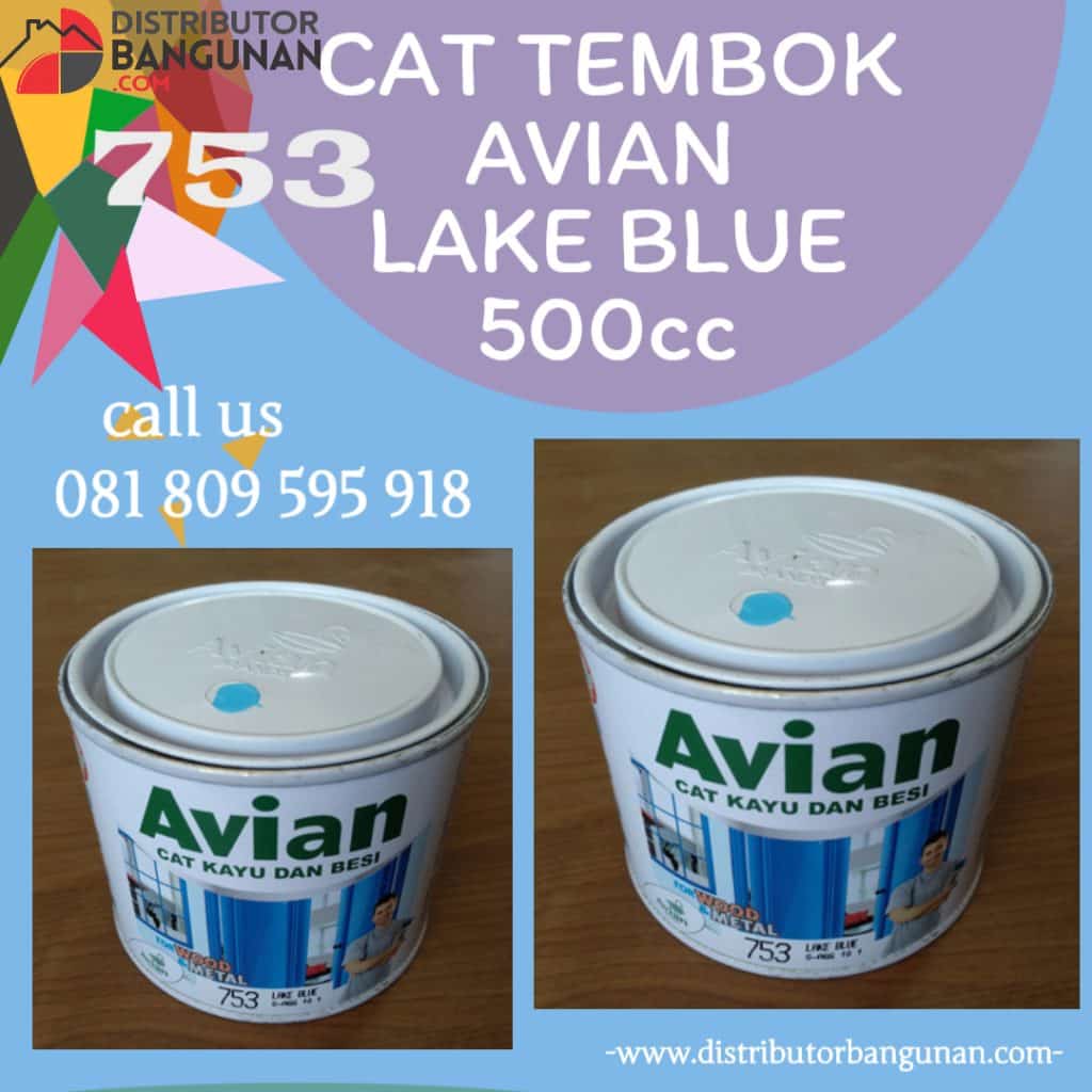 CAT TEMBOK AVIAN 753 LAKE BLUE 500CC