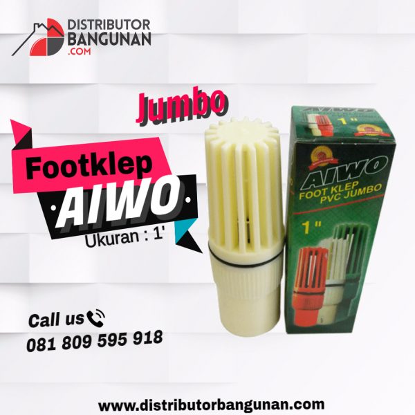 Foot Klep 1' Pvc Jumbo AIWO