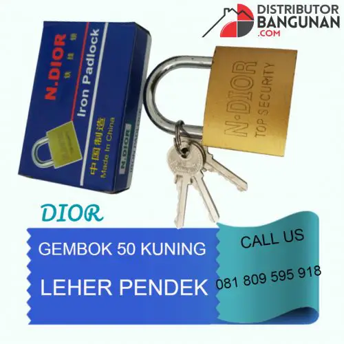 Gembok 50 Kuning LPD "DIOR"