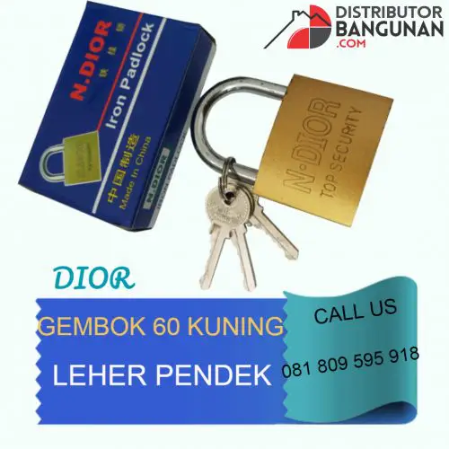 Gembok 60 Kuning LPD "DIOR"