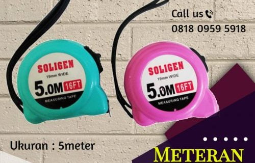 Meteran 5m “SOLIGEN” Bagus (148)