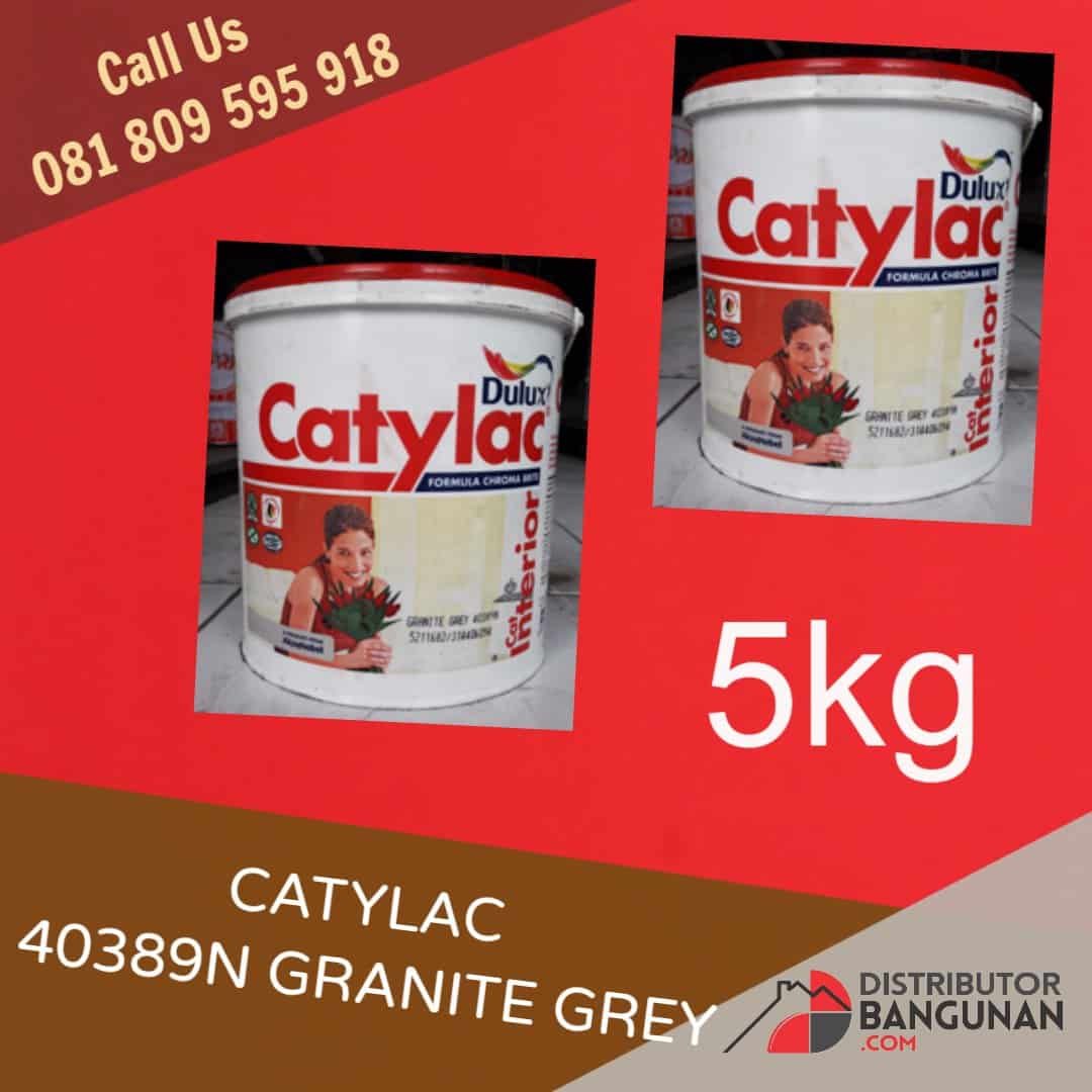 Cat Tembok CATYLAX 40389N Granite Grey 5kg | https://www