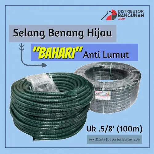 Selang Benang Hijau 5/8' 100M "BAHARI" Anti Lumut (56)
