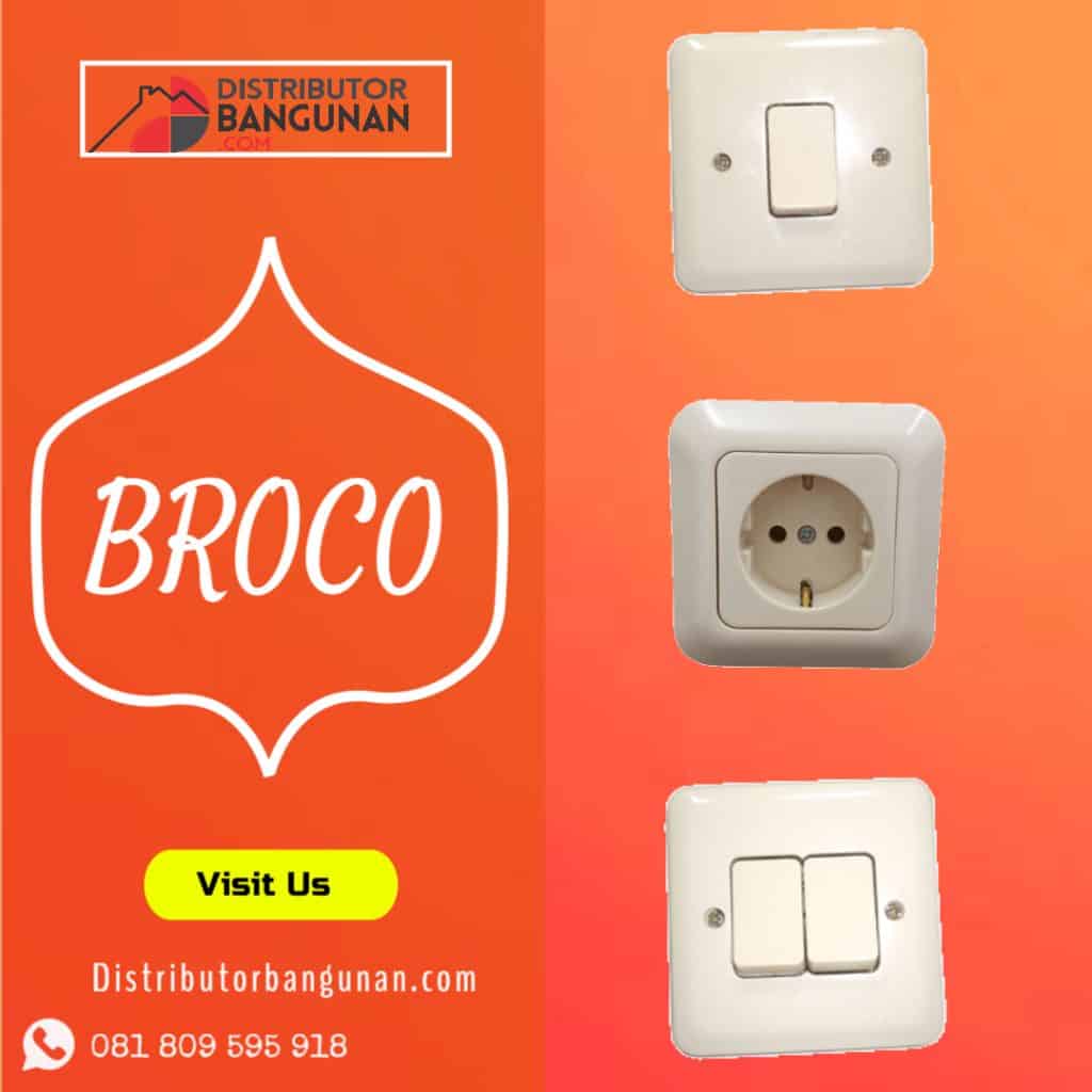 Distributor Broco Di Bandung | Alat Listrik Broco | Steker Broco 1 Broco