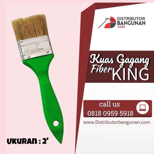 Kuas 3' Gagang Fiber Warna "KING"