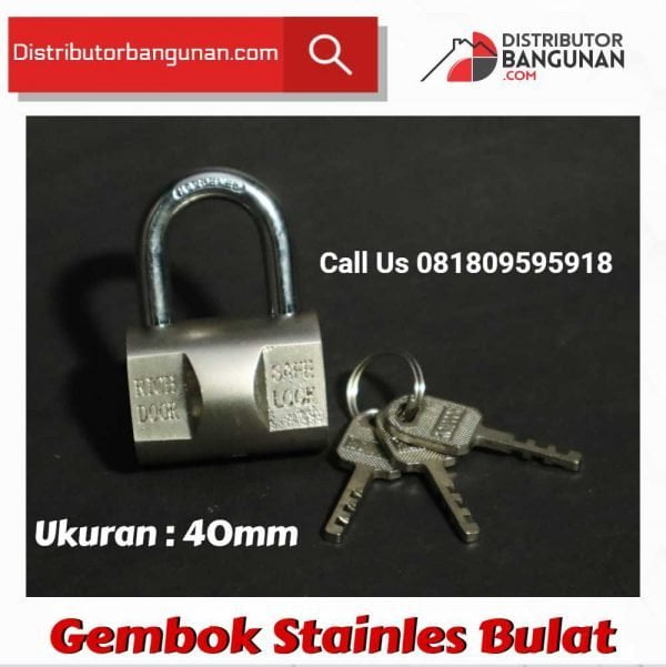 Gembok 40 Stainles Bulat RICHDOOR