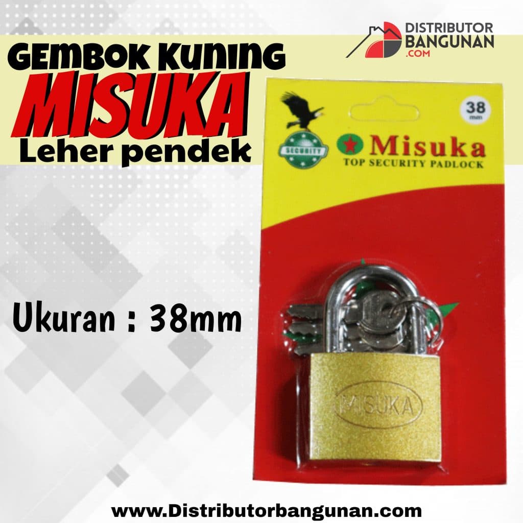 Gembok Kuning LPd uk 40mm Misuka