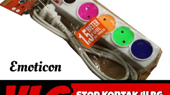 Stop Kontak 4 Lubang + Kabel 1,5 m Emoticon VLC (165)