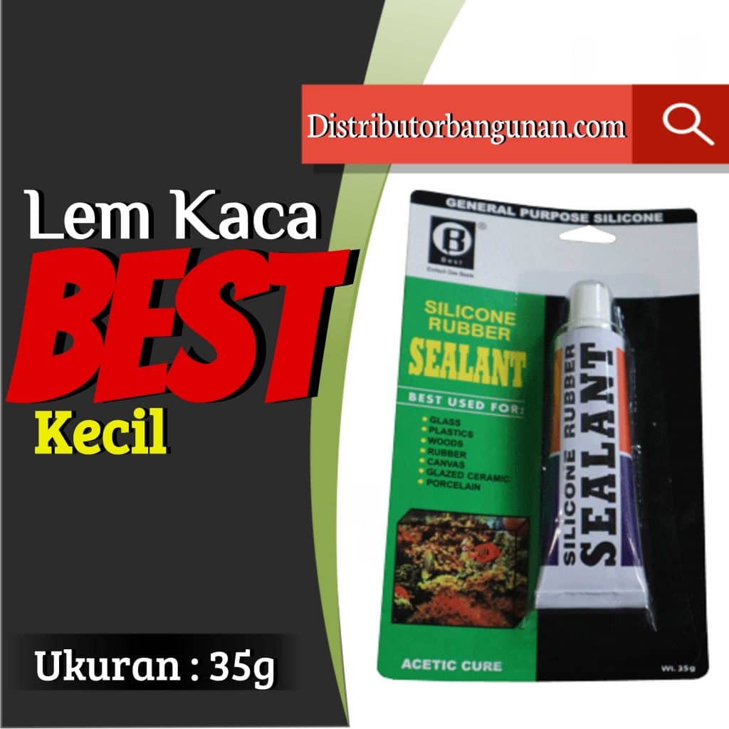 lem kaca kecil best