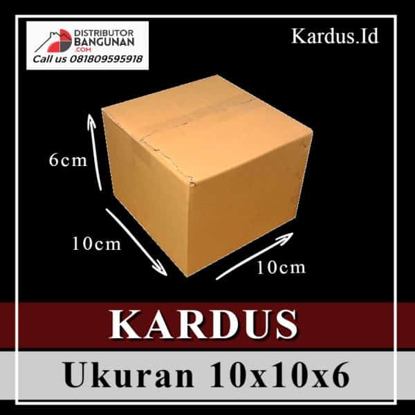 Kardus Polos Ukuran 10 x 10 x 6