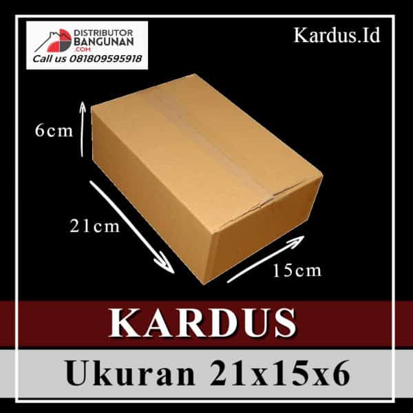 Kardus Polos Ukuran 21 x 15 x 6