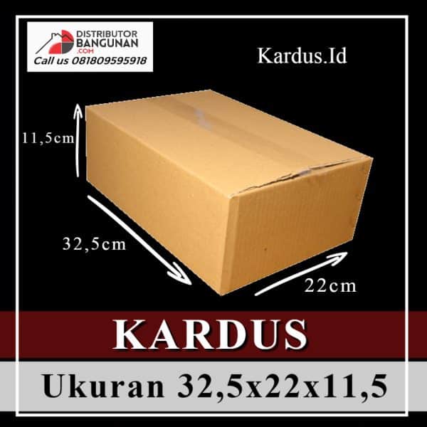 Kardus Polos Ukuran 32,5 x 22 x 11,5