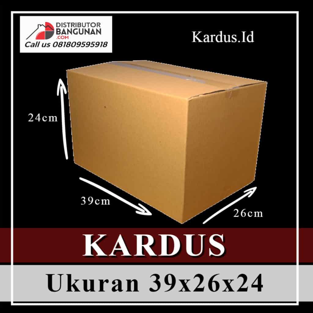 kardus ukuran 39x26x24