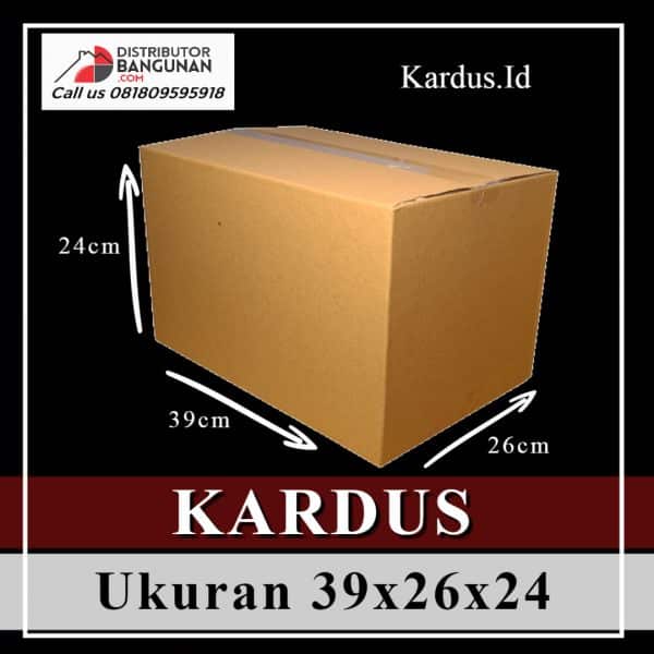 Kardus Polos Ukuran 39 x 26 x 24