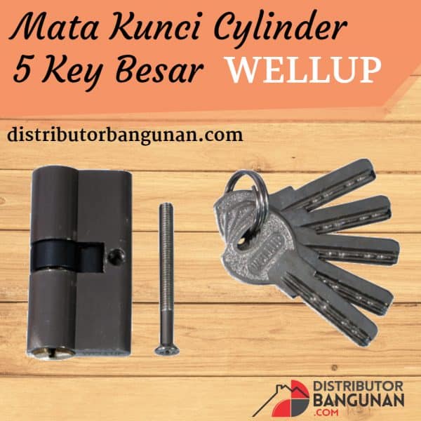Mata Kunci Cylinder Besar 5 Key SN WELLUP (131)